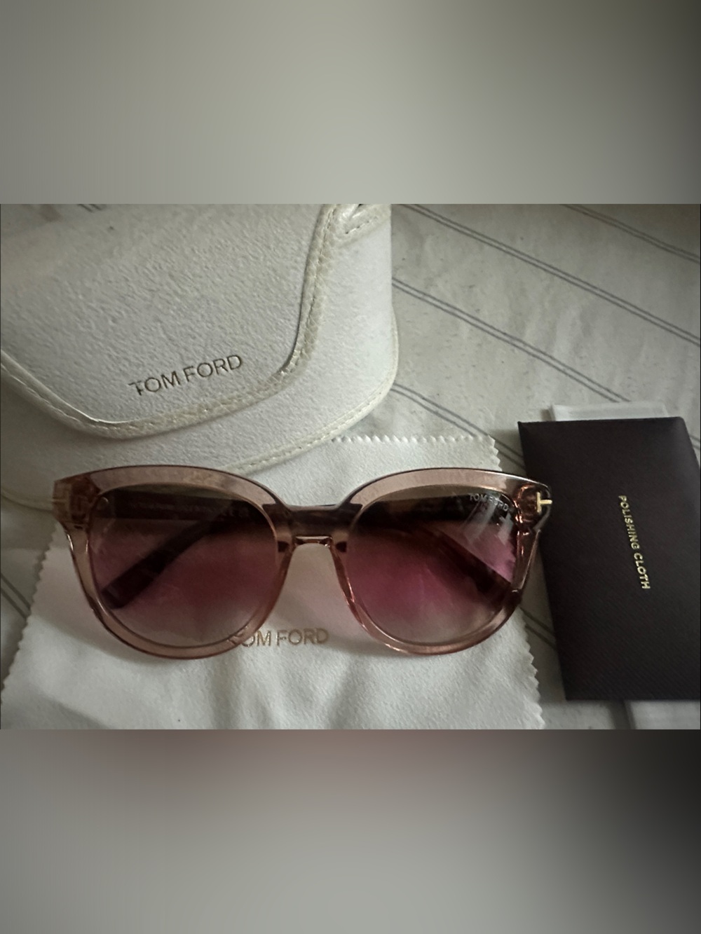Tom Ford Women's Rose Pink Gradient Sunglasses
